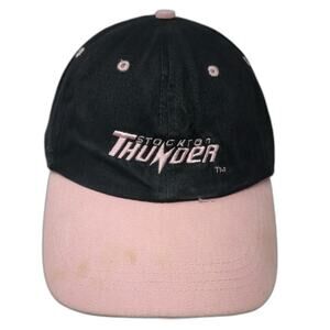 Destroyer Headwear Stockton Thunder Baseball Cap Black Pink One Size Hockey Hat